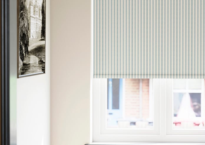 Emily Bond Cornish Stripe, Duckegg - Roller Blind - Image 5